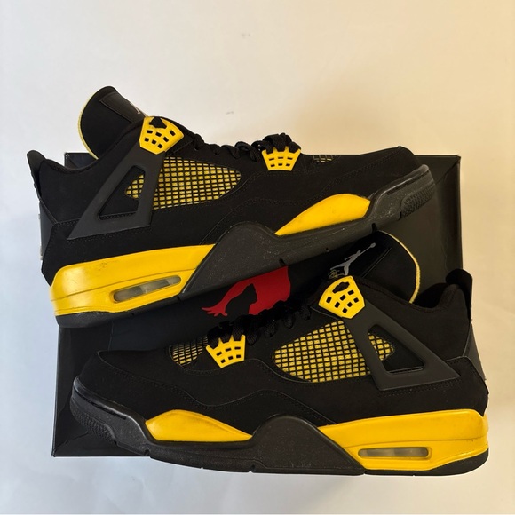 Nike Air Jordan 4 Retro ‘Yellow Thunder’ 2012 Men’s 12 Sneakers 308497-008